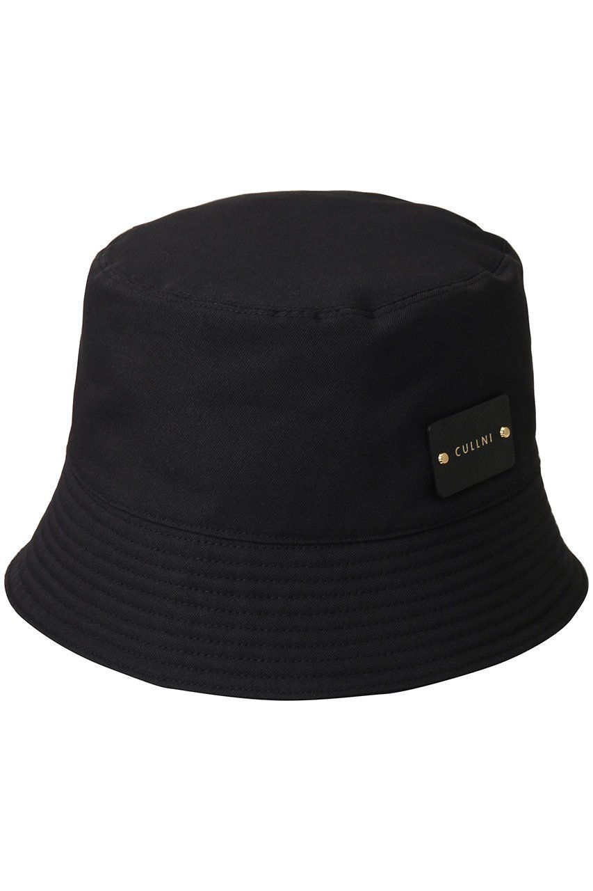 【クルニ/CULLNI】の【UNISEX】Chino レザーエンブレムハット インテリア・キッズ・メンズ・レディースファッション・服の通販 founy(ファニー) 　ファッション　Fashion　レディースファッション　Fashion for Women　キャップ&ハット　Hats & Caps　ユニセックス　Unisex, Genderless　なめらか　Smooth, Silky Texture　帽子　Hat, Headwear　ブラック|ID: prp329100004120788 ipo3291000000032827753