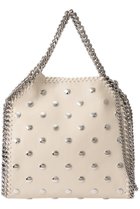 【ステラ マッカートニー/STELLA McCARTNEY】の【ELLE SHOP 15th×ELLE JAPON 35th限定】Falabella Mini スタッズ付き2wayトートバッグ ピュアホワイト|ID:prp329100004121796