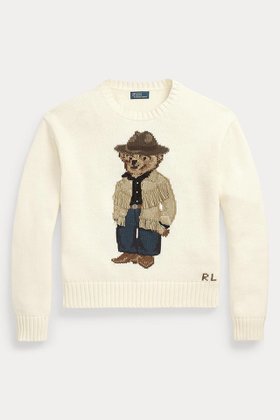 【ラルフローレン/RALPH LAUREN】の【POLO RALPH LAUREN】POLO ベア コットン クルーネック セーター 人気、トレンドファッション・服の通販 founy(ファニー) ファッション Fashion レディースファッション WOMEN トップス・カットソー Tops/Tshirt ニット Knit Tops プルオーバー Pullover おすすめ Recommend ウエスタン Western セーター Sweater |ID:prp329100004121800