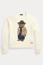 【ラルフローレン/RALPH LAUREN】の【POLO RALPH LAUREN】POLO ベア コットン クルーネック セーター 人気、トレンドファッション・服の通販 founy(ファニー) ファッション Fashion レディースファッション WOMEN トップス・カットソー Tops/Tshirt ニット Knit Tops プルオーバー Pullover おすすめ Recommend ウエスタン Western セーター Sweater thumbnail クリーム|ID: prp329100004121800 ipo3291000000028127310