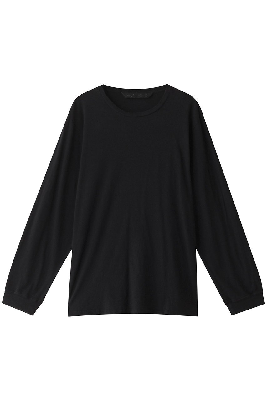 【マザー/MOTHER】のTHE L/S ROWDY ロングTシャツ(WBW) インテリア・キッズ・メンズ・レディースファッション・服の通販 founy(ファニー) 　ファッション　Fashion　レディースファッション　Fashion for Women　トップス・カットソー　Cut & Sew Tops　シャツ・ブラウス・オフィスカジュアル　Elegant Blouses & Button-Ups　ロングTシャツ・Tシャツ　Longline T-Shirts & Tees　カットソー・ベーシックTシャツ　Cut-and-Sewn Tops / Stretch Tees & Basics　シンプル　Simple, Minimal　スリーブ　Sleeve, Long Sleeve / Short Sleeve　トレンド　Trend, Trending Now　ボトム　Bottoms, Lower Wear　ロング　Long, Long-Length　定番　Standard, Basic Item　ブラック|ID: prp329100004121845 ipo3291000000032916093