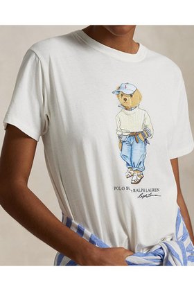 【ラルフローレン/RALPH LAUREN】の【POLO RALPH LAUREN】Polo ベア コットン ジャージー Tシャツ 人気、トレンドファッション・服の通販 founy(ファニー) ファッション Fashion レディースファッション Fashion for Women トップス・カットソー Cut & Sew Tops シャツ・ブラウス・オフィスカジュアル Elegant Blouses & Button-Ups ロングTシャツ・Tシャツ Longline T-Shirts & Tees カットソー・ベーシックTシャツ Cut-and-Sewn Tops / Stretch Tees & Basics クラシック Classic, Timeless Style ショート Short, Short Length スラックス Slacks, Dress Pants スリーブ Sleeve, Long Sleeve / Short Sleeve デニム Denim, Jeans Material トレンド Trend, Trending Now リラックス Relax, Relaxed Fit エレガント 上品 Elegant |ID:prp329100004121846