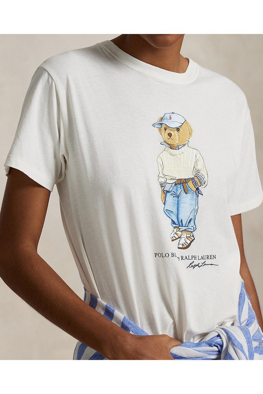 【ラルフローレン/RALPH LAUREN】の【POLO RALPH LAUREN】Polo ベア コットン ジャージー Tシャツ インテリア・キッズ・メンズ・レディースファッション・服の通販 founy(ファニー) 　ファッション　Fashion　レディースファッション　Fashion for Women　トップス・カットソー　Cut & Sew Tops　シャツ・ブラウス・オフィスカジュアル　Elegant Blouses & Button-Ups　ロングTシャツ・Tシャツ　Longline T-Shirts & Tees　カットソー・ベーシックTシャツ　Cut-and-Sewn Tops / Stretch Tees & Basics　クラシック　Classic, Timeless Style　ショート　Short, Short Length　スラックス　Slacks, Dress Pants　スリーブ　Sleeve, Long Sleeve / Short Sleeve　デニム　Denim, Jeans Material　トレンド　Trend, Trending Now　リラックス　Relax, Relaxed Fit　エレガント 上品　Elegant　ネビス|ID: prp329100004121846 ipo3291000000032863405