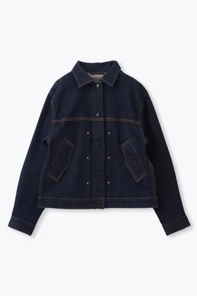 【レリル/lelill】のプリーデッドデニムJK 人気、トレンドファッション・服の通販 founy(ファニー) ファッション Fashion レディースファッション WOMEN アウター Coat Outerwear ジャケット Jackets ジャケット Jacket ストレッチ Stretch デニム Denim ドット Dot フラップ Flap フロント Front ブルゾン Blouson ボックス Box 再入荷 Restock/Back In Stock/Re Arrival |ID:prp329100004121878