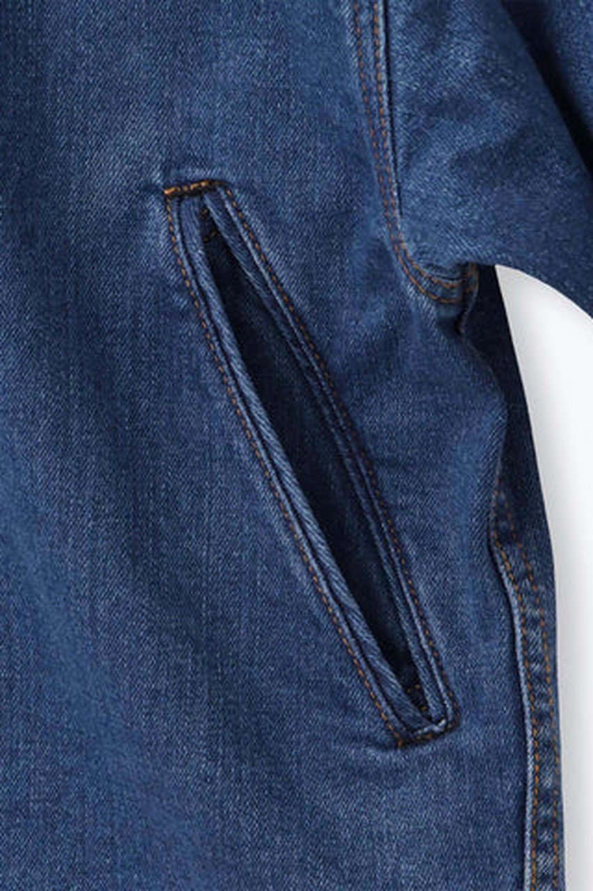 【レリル/lelill】のプリーデッドデニムJK 人気、トレンドファッション・服の通販 founy(ファニー) 　ファッション　Fashion　レディースファッション　Fashion for Women　アウター　Coat / Outerwear Collection　レディースジャケット・軽アウター　Jackets　ジャケット　Jacket, Outerwear　ストレッチ　Stretch, Stretchy Fabric　デニム　Denim, Jeans Material　ドット　Polka Dot, Dot Pattern　フラップ　Flap, Flap Pocket　フロント　Front, Front Design　ブルゾン　Blouson, Bomber Jacket　ボックス　Boxy, Box Shape　other-6|ID: prp329100004121878 ipo3291000000032960948