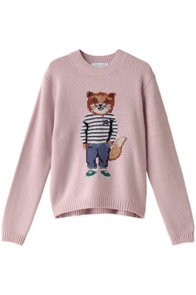 【メゾン キツネ/MAISON KITSUNE】のDRESSED FOX インターシャ ジャンパー 人気、トレンドファッション・服の通販 founy(ファニー) ファッション Fashion レディースファッション WOMEN トップス・カットソー Tops/Tshirt ニット Knit Tops プルオーバー Pullover ワンピース Dress ドレス Party Dresses A/W・秋冬 Aw・Autumn/Winter・Fw・Fall-Winter スリーブ Sleeve フォックス Fox フロント Front ベーシック Basic モチーフ Motif ロング Long |ID:prp329100004121882