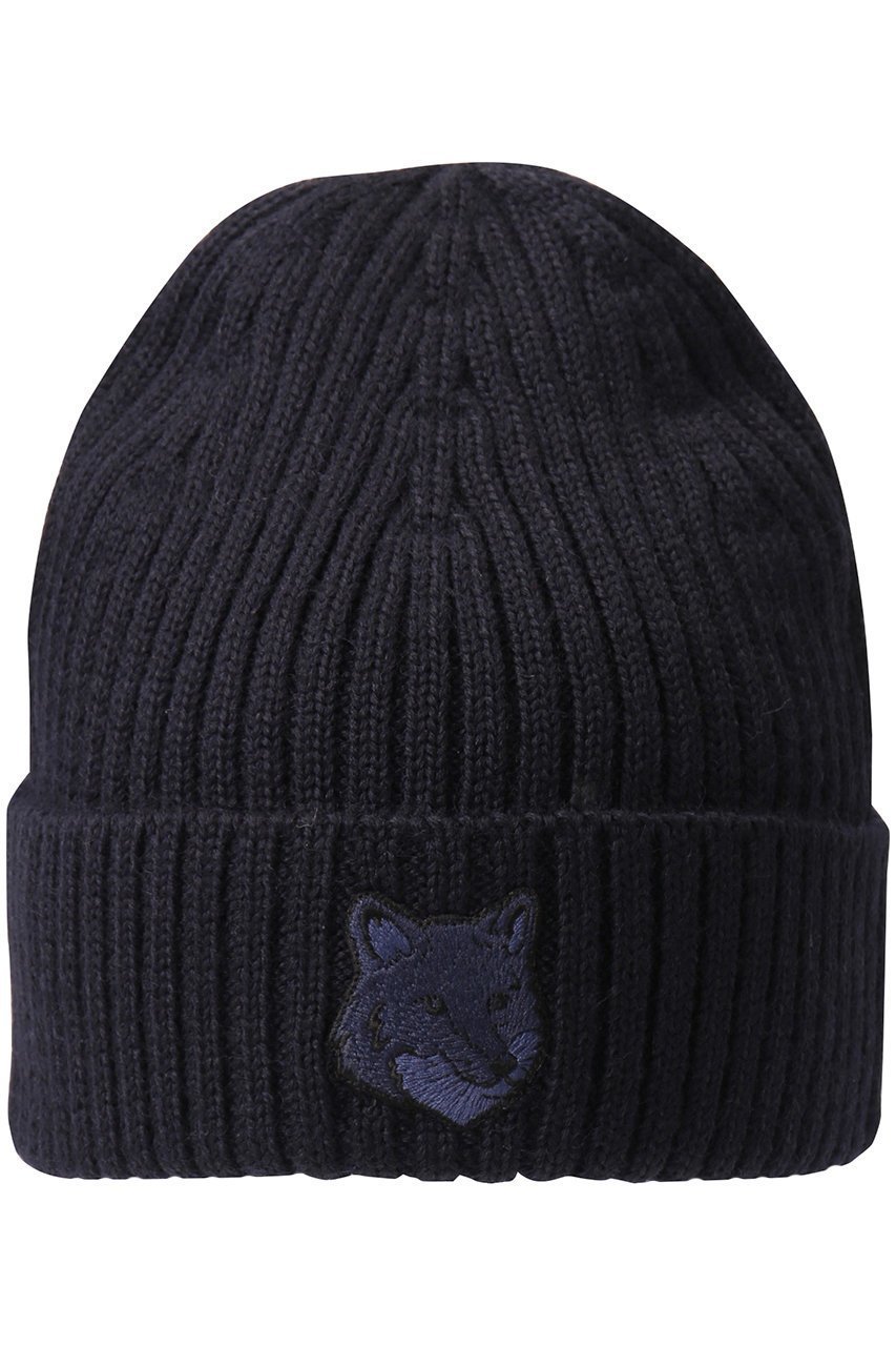 【メゾン キツネ/MAISON KITSUNE / MEN】の【MEN】BOLD FOX HEAD ビーニー インテリア・キッズ・メンズ・レディースファッション・服の通販 founy(ファニー) 　ファッション　Fashion　メンズファッション　MEN　おすすめ　Recommend　キャップ　Cap　パッチ　Patch　帽子　Hat　ネイビーブルー|ID: prp329100004121884 ipo3291000000028127525