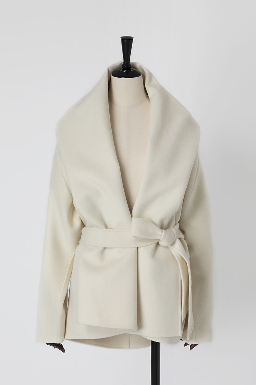 【オーヴィル/EAUVIRE】のSuper180 sビーバー ベルテッドコート インテリア・キッズ・メンズ・レディースファッション・服の通販 founy(ファニー) ファッション Fashion レディースファッション Fashion for Women アウター Coat / Outerwear Collection コート・ロングコート・ピーコート Long Coats, Peacoats & More ショート Short, Short Length ショール Shawl, Wrap スペシャル Special, Limited Edition 再入荷 Restock / Back in Stock 日本製 Made In Japan エクリュ|ID: prp329100004121891 ipo3291000000032949664