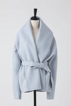 【オーヴィル/EAUVIRE】のSuper180 sビーバー ベルテッドコート 人気、トレンドファッション・服の通販 founy(ファニー) ファッション Fashion レディースファッション Fashion for Women アウター Coat / Outerwear Collection コート・ロングコート・ピーコート Long Coats, Peacoats & More ショート Short, Short Length ショール Shawl, Wrap スペシャル Special, Limited Edition 再入荷 Restock / Back in Stock 日本製 Made In Japan thumbnail ライトブルー|ID: prp329100004121891 ipo3291000000033629248