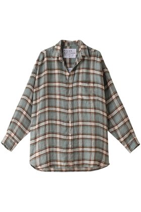 【フランク&アイリーン/Frank&Eileen】 SHIRLEY イタリアンコットン グリーンマルチチェックボタンアップシャツ人気、トレンドファッション・服の通販 founy(ファニー) ファッション Fashion レディースファッション Fashion for Women トップス・カットソー Cut & Sew Tops シャツ・ブラウス・オフィスカジュアル Elegant Blouses & Button-Ups スリーブ Sleeve, Long Sleeve / Short Sleeve チェック Check, Plaid, Tartan ロング Long, Long-Length 定番 Standard, Basic Item 無地 Plain, Solid Color A/W・秋冬 Autumn/Winter |ID:prp329100004121898