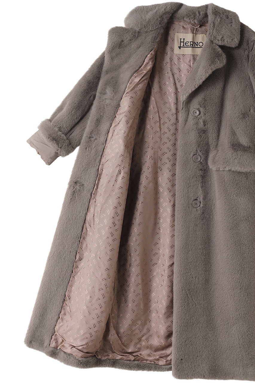 【ヘルノ/HERNO】のフェイクファーロングコート 人気、トレンドファッション・服の通販 founy(ファニー) 　ファッション　Fashion　レディースファッション　WOMEN　アウター　Coat Outerwear　コート　Coats　フェイクファー　Faux Fur　ロング　Long　A/W・秋冬　Aw・Autumn/Winter・Fw・Fall-Winter　other-6|ID: prp329100004121901 ipo3291000000031408676