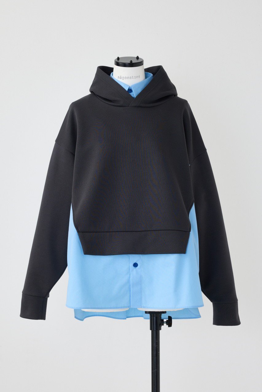 【ナゴンスタンス/nagonstans】のダンボール SH Combiパーカー インテリア・キッズ・メンズ・レディースファッション・服の通販 founy(ファニー) 　ファッション　Fashion　レディースファッション　Fashion for Women　トップス・カットソー　Cut & Sew Tops　シャツ・ブラウス・オフィスカジュアル　Elegant Blouses & Button-Ups　レディースパーカー・カジュアルフーディー　Casual Hoodies & Sweatshirts　ロングTシャツ・Tシャツ　Longline T-Shirts & Tees　スウェット・クルーネックトップス　Sweatshirts & Crewnecks / Relaxed Fit Sweat Tops　カットソー・ベーシックTシャツ　Cut-and-Sewn Tops / Stretch Tees & Basics　パーカー　Hoodie, Parka　Cement|ID: prp329100004123336 ipo3291000000032893842