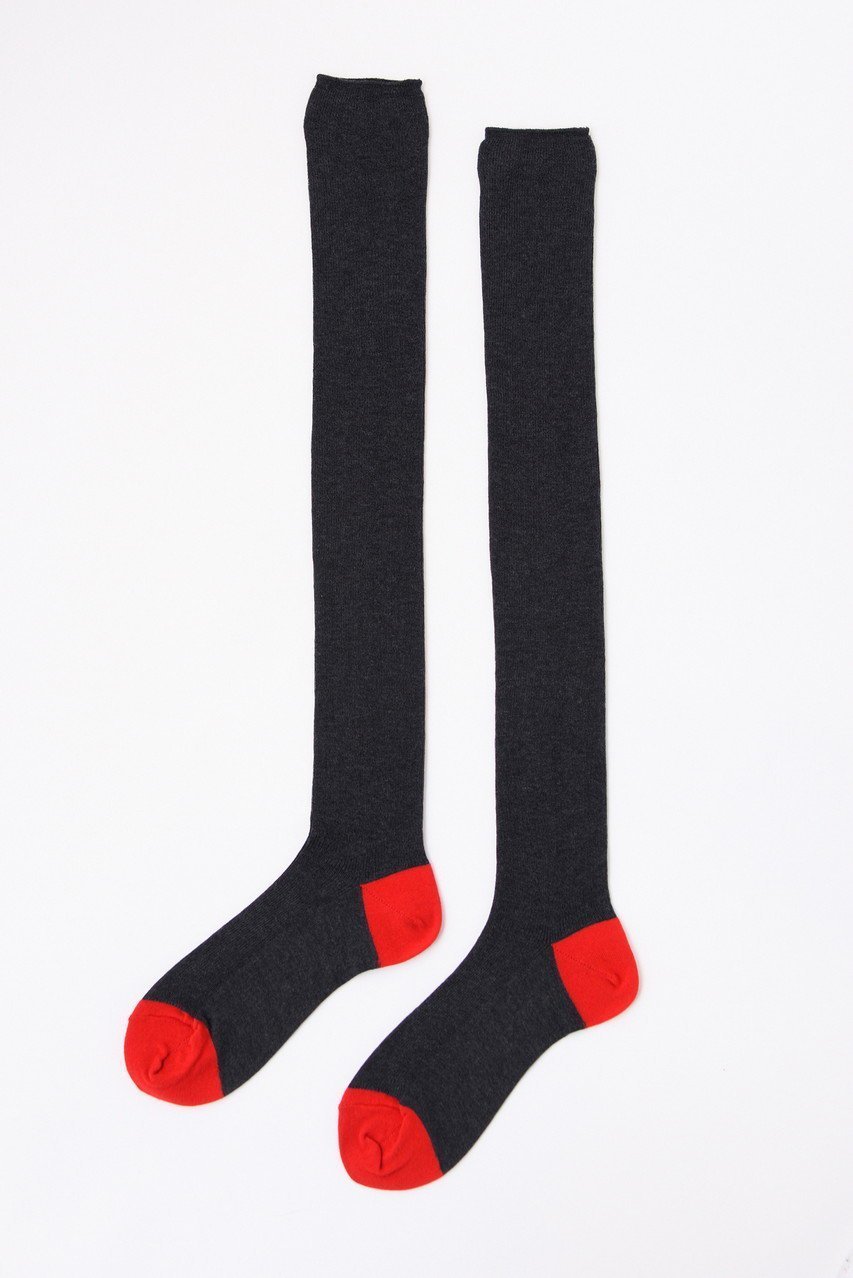 【エンフォルド/ENFOLD】のニーハイSocks/ソックス インテリア・キッズ・メンズ・レディースファッション・服の通販 founy(ファニー) 　ファッション　Fashion　レディースファッション　Fashion for Women　ソックス&靴下　Socks & Hosiery　レッグウェア・ストッキング　Legwear & Hosiery　おすすめ　Recommended / Our Picks　エレガント 上品　Elegant　ストラップシューズ　Strap Shoes, Mary Janes　ソックス　Socks, Hosiery　ハーフ　Half, Half-Length　チャコールグレー|ID: prp329100004123357 ipo3291000000032827493