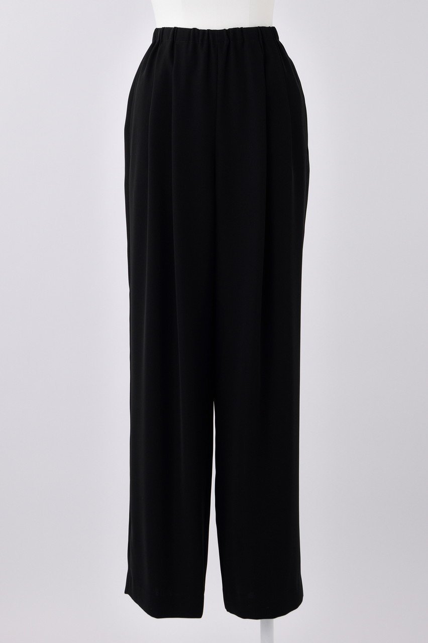 【エンフォルド/ENFOLD】のPEツイル ストレートワイド PT/パンツ インテリア・キッズ・メンズ・レディースファッション・服の通販 founy(ファニー) 　ファッション　Fashion　レディースファッション　Fashion for Women　パンツ　Pants & Trousers　ストレート　Straight, Straight Cut　ツイル　Twist, Twisted Detail　パターン　Pattern, Design Print　ワイド　Wide, Wide Fit　ワーク　Workwear, Utility Style　定番　Standard, Basic Item　ブラック|ID: prp329100004123366 ipo3291000000035794772