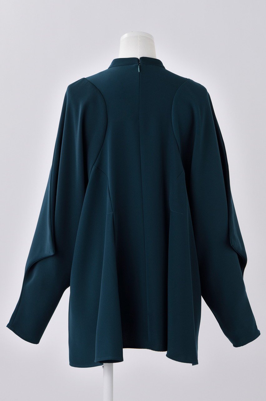 【エンフォルド/ENFOLD】のPEツイル ドレープ P.O/プルオーバー 人気、トレンドファッション・服の通販 founy(ファニー) 　ファッション　Fashion　レディースファッション　Fashion for Women　トップス・カットソー　Cut & Sew Tops　シャツ・ブラウス・オフィスカジュアル　Elegant Blouses & Button-Ups　カジュアルプルオーバー・ニットトップス　Pullovers & Knit Tops / Casual Pullovers　スリーブ　Sleeve, Long Sleeve / Short Sleeve　ツイル　Twist, Twisted Detail　ドレープ　Drape, Draping Fabric　ロング　Long, Long-Length　ワンポイント　One Point, Statement Accent　定番　Standard, Basic Item　other-3|ID: prp329100004123371 ipo3291000000032901750