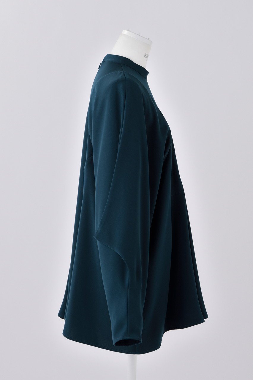 【エンフォルド/ENFOLD】のPEツイル ドレープ P.O/プルオーバー 人気、トレンドファッション・服の通販 founy(ファニー) 　ファッション　Fashion　レディースファッション　Fashion for Women　トップス・カットソー　Cut & Sew Tops　シャツ・ブラウス・オフィスカジュアル　Elegant Blouses & Button-Ups　カジュアルプルオーバー・ニットトップス　Pullovers & Knit Tops / Casual Pullovers　スリーブ　Sleeve, Long Sleeve / Short Sleeve　ツイル　Twist, Twisted Detail　ドレープ　Drape, Draping Fabric　ロング　Long, Long-Length　ワンポイント　One Point, Statement Accent　定番　Standard, Basic Item　other-4|ID: prp329100004123371 ipo3291000000032901753