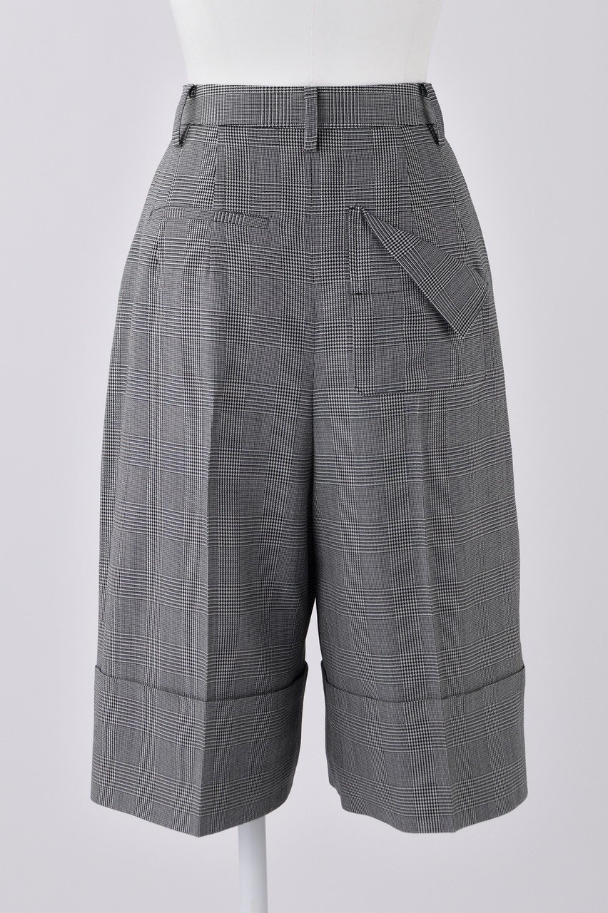 【エンフォルド/ENFOLD】のWOグレンチェック ロールアップハーフ TR/トラウザー・パンツ 人気、トレンドファッション・服の通販 founy(ファニー) 　ファッション　Fashion　レディースファッション　Fashion for Women　パンツ　Pants & Trousers　センター　Center, Center Line　チェック　Check, Plaid, Tartan　ポケット　Pocket, Pocket Detail　ロールアップ　Roll-Up, Cuffed Hem　ワイド　Wide, Wide Fit　other-3|ID: prp329100004123373 ipo3291000000035963830