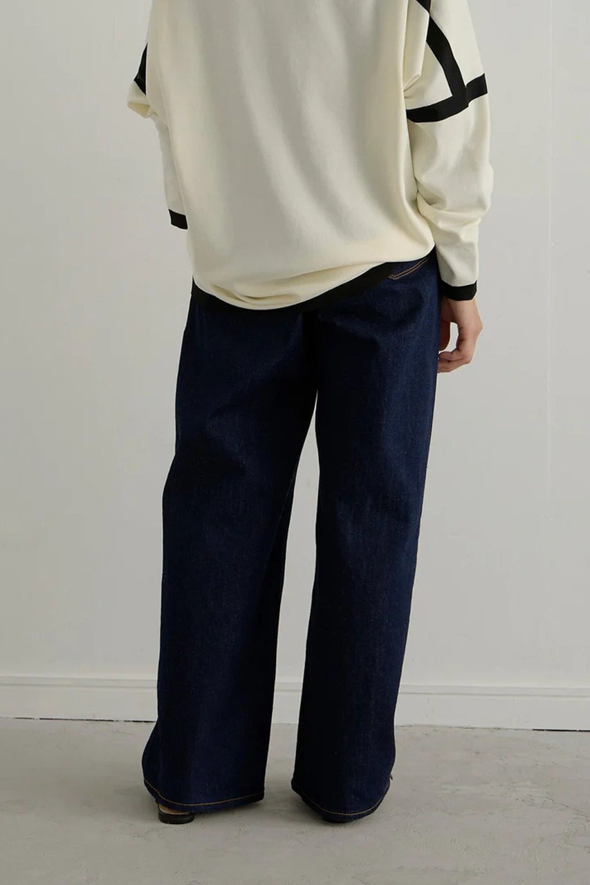 【レリル/lelill】のパイプドストレートPT 人気、トレンドファッション・服の通販 founy(ファニー) 　ファッション　Fashion　レディースファッション　Fashion for Women　パンツ　Pants & Trousers　ストレッチ　Stretch, Stretchy Fabric　ストレート　Straight, Straight Cut　デニム　Denim, Jeans Material　ワイド　Wide, Wide Fit　定番　Standard, Basic Item　other-8|ID: prp329100004123376 ipo3291000000032827912
