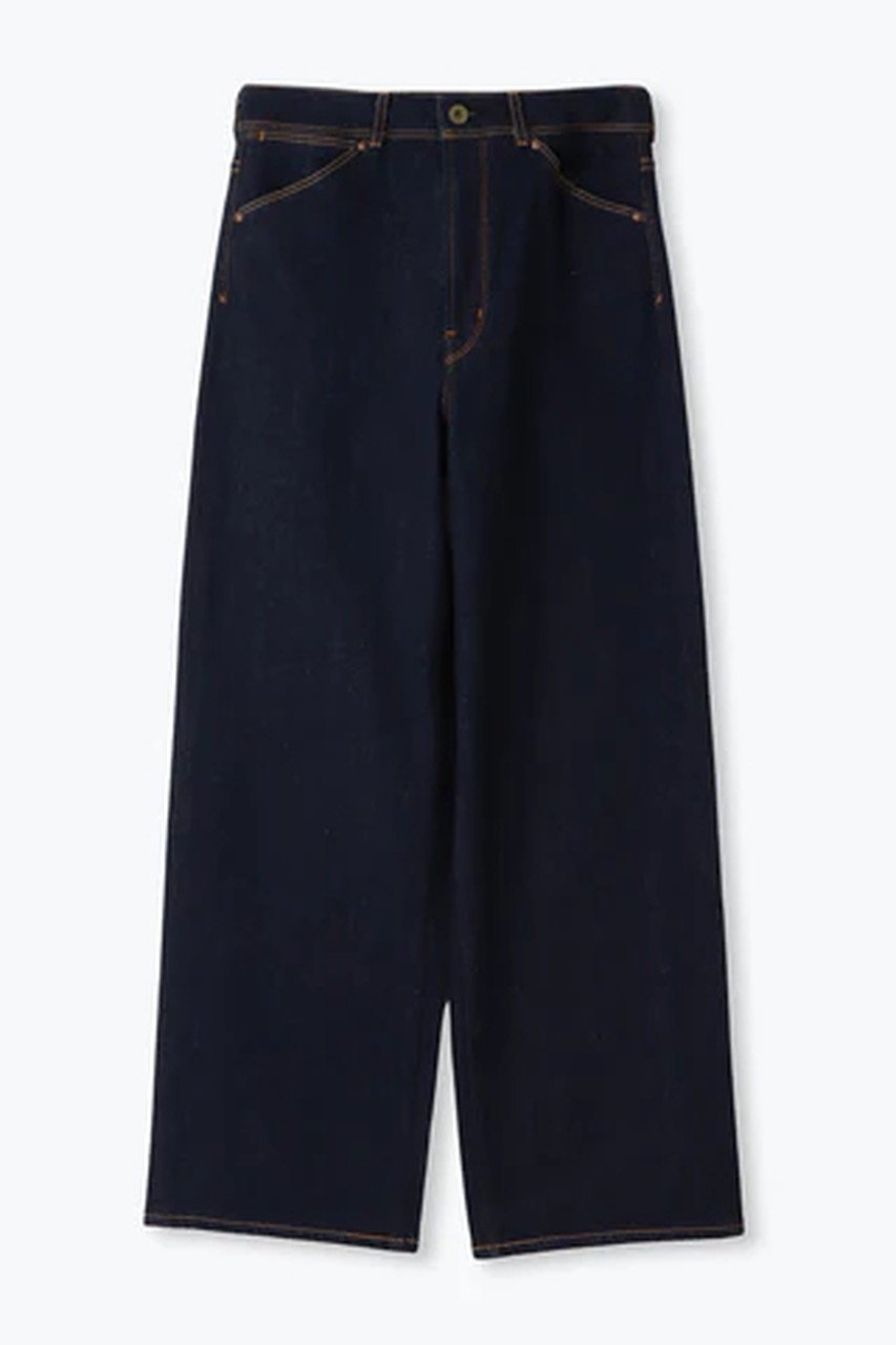 【レリル/lelill】のパイプドストレートPT インテリア・キッズ・メンズ・レディースファッション・服の通販 founy(ファニー) 　ファッション　Fashion　レディースファッション　Fashion for Women　パンツ　Pants & Trousers　ストレッチ　Stretch, Stretchy Fabric　ストレート　Straight, Straight Cut　デニム　Denim, Jeans Material　ワイド　Wide, Wide Fit　定番　Standard, Basic Item　インディゴ|ID: prp329100004123376 ipo3291000000035811781