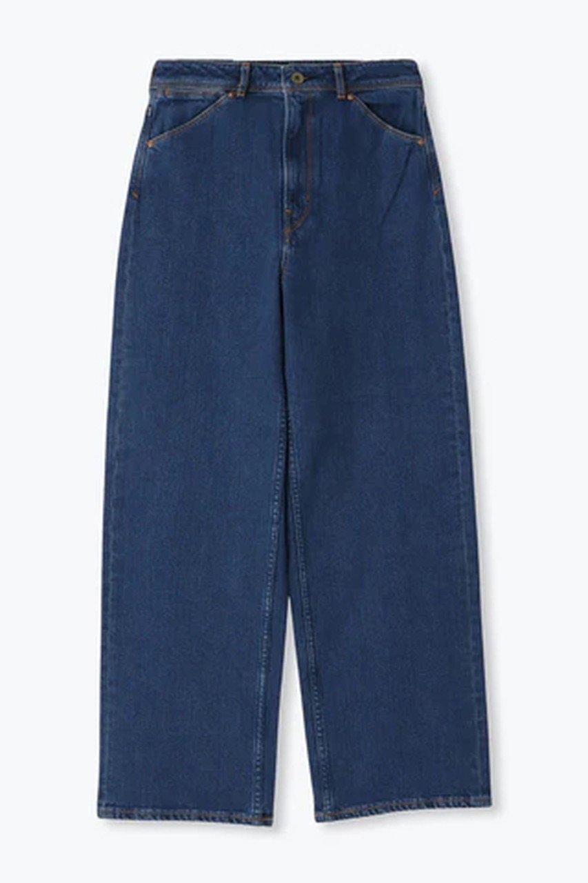 【レリル/lelill】のパイプドストレートPT インテリア・キッズ・メンズ・レディースファッション・服の通販 founy(ファウニー) 　ファッション　Fashion　レディースファッション　Fashion for Women　パンツ　Pants & Trousers　ストレッチ　Stretch, Stretchy Fabric　ストレート　Straight, Straight Cut　デニム　Denim, Jeans Material　ワイド　Wide, Wide Fit　定番　Standard, Basic Item　ブルー|ID: prp329100004123376 ipo3291000000036831091