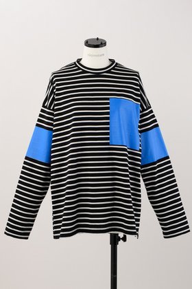 【ナゴンスタンス/nagonstans】 CO Border Over ColorロンT人気、トレンドファッション・服の通販 founy(ファニー) ファッション Fashion レディースファッション WOMEN トップス・カットソー Tops/Tshirt シャツ/ブラウス Shirts/Blouses ロング / Tシャツ T-Shirts カットソー Cut and Sewn スリーブ Sleeve プリント Print ボーダー Border ポケット Pocket ラバー Rubber ロング Long 再入荷 Restock/Back In Stock/Re Arrival |ID:prp329100004123382