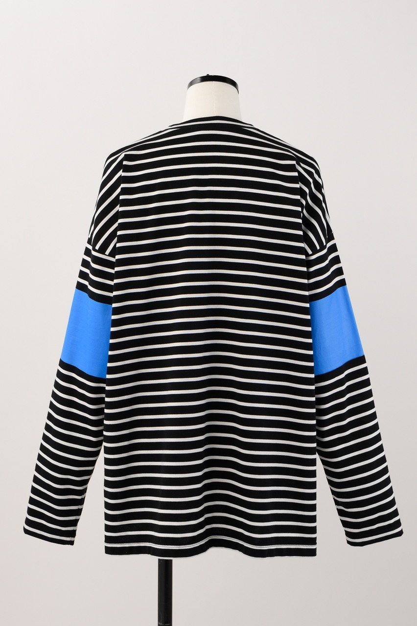 【ナゴンスタンス/nagonstans】のCO Border Over ColorロンT 人気、トレンドファッション・服の通販 founy(ファニー) 　ファッション　Fashion　レディースファッション　WOMEN　トップス・カットソー　Tops/Tshirt　シャツ/ブラウス　Shirts/Blouses　ロング / Tシャツ　T-Shirts　カットソー　Cut and Sewn　スリーブ　Sleeve　プリント　Print　ボーダー　Border　ポケット　Pocket　ラバー　Rubber　ロング　Long　other-3|ID: prp329100004123382 ipo3291000000031408256