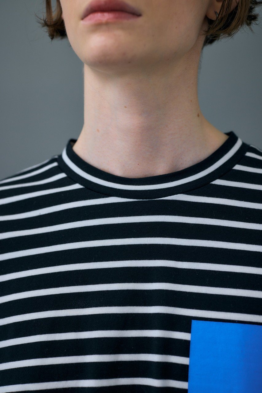 【ナゴンスタンス/nagonstans】のCO Border Over ColorロンT 人気、トレンドファッション・服の通販 founy(ファニー) 　ファッション　Fashion　レディースファッション　WOMEN　トップス・カットソー　Tops/Tshirt　シャツ/ブラウス　Shirts/Blouses　ロング / Tシャツ　T-Shirts　カットソー　Cut and Sewn　スリーブ　Sleeve　プリント　Print　ボーダー　Border　ポケット　Pocket　ラバー　Rubber　ロング　Long　other-5|ID: prp329100004123382 ipo3291000000031408260