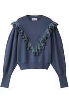 【ミュベール/MUVEIL】のたんぽぽレースプルオーバー 人気、トレンドファッション・服の通販 founy(ファニー) ファッション Fashion レディースファッション WOMEN トップス・カットソー Tops/Tshirt ニット Knit Tops プルオーバー Pullover アクリル Acrylic クラシカル Classical スリーブ Sleeve レース Race ロング Long thumbnail ブルー|ID: prp329100004123386 ipo3291000000028142747