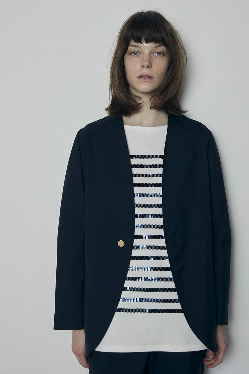 【クチュールドアダム/COUTURE D'ADAM】のシークインバスクシャツ 人気、トレンドファッション・服の通販 founy(ファニー) 　ファッション　Fashion　レディースファッション　Fashion for Women　トップス・カットソー　Cut & Sew Tops　シャツ・ブラウス・オフィスカジュアル　Elegant Blouses & Button-Ups　ロングTシャツ・Tシャツ　Longline T-Shirts & Tees　カットソー・ベーシックTシャツ　Cut-and-Sewn Tops / Stretch Tees & Basics　スパンコール　Sequins, Sequin Embellishment　スリーブ　Sleeve, Long Sleeve / Short Sleeve　バスク　Basque, Basque Style　ベーシック　Basic, Essential　ロング　Long, Long-Length　エレガント 上品　Elegant　other-6|ID: prp329100004123394 ipo3291000000032891902