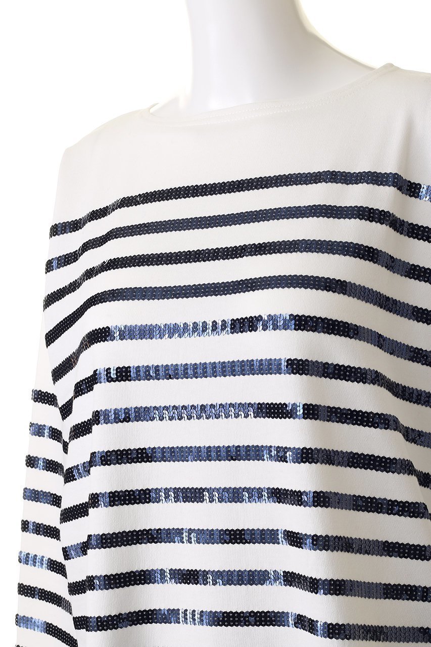 【クチュールドアダム/COUTURE D'ADAM】のシークインバスクシャツ 人気、トレンドファッション・服の通販 founy(ファニー) 　ファッション　Fashion　レディースファッション　Fashion for Women　トップス・カットソー　Cut & Sew Tops　シャツ・ブラウス・オフィスカジュアル　Elegant Blouses & Button-Ups　ロングTシャツ・Tシャツ　Longline T-Shirts & Tees　カットソー・ベーシックTシャツ　Cut-and-Sewn Tops / Stretch Tees & Basics　スパンコール　Sequins, Sequin Embellishment　スリーブ　Sleeve, Long Sleeve / Short Sleeve　バスク　Basque, Basque Style　ベーシック　Basic, Essential　ロング　Long, Long-Length　エレガント 上品　Elegant　other-5|ID: prp329100004123394 ipo3291000000034954331