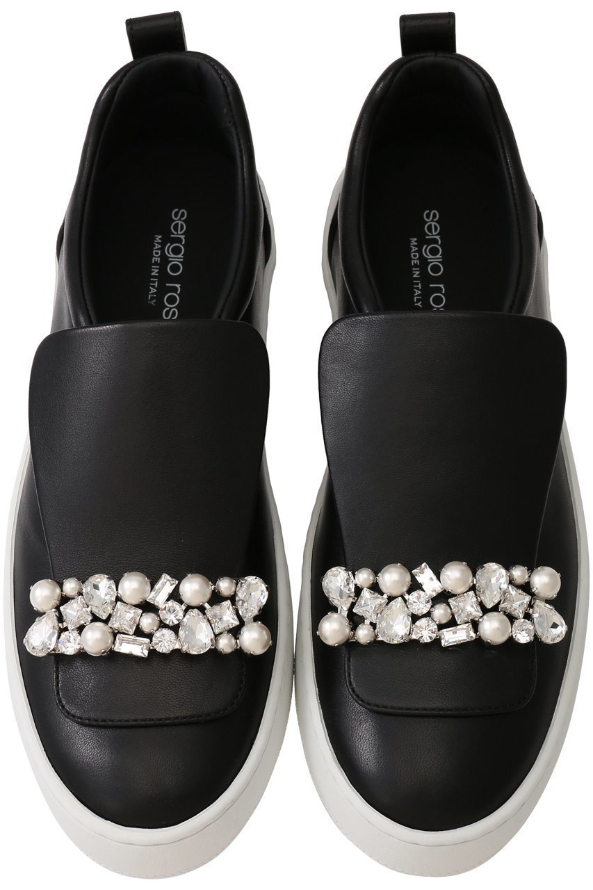 【セルジオ ロッシ/SERGIO ROSSI】のsr1 ビジュースニーカー 人気、トレンドファッション・服の通販 founy(ファニー) 　ファッション　Fashion　レディースファッション　Fashion for Women　エレガント 上品　Elegant　クリスタル　Crystal, Swarovski　シンプル　Simple, Minimal　スニーカー　Sneakers, Trainers　パール　Pearl, Pearl Accent　プレート　Plate, Dish　リュクス　Luxury, Elegant, High-End, Chic　other-4|ID: prp329100004123430 ipo3291000000036956650