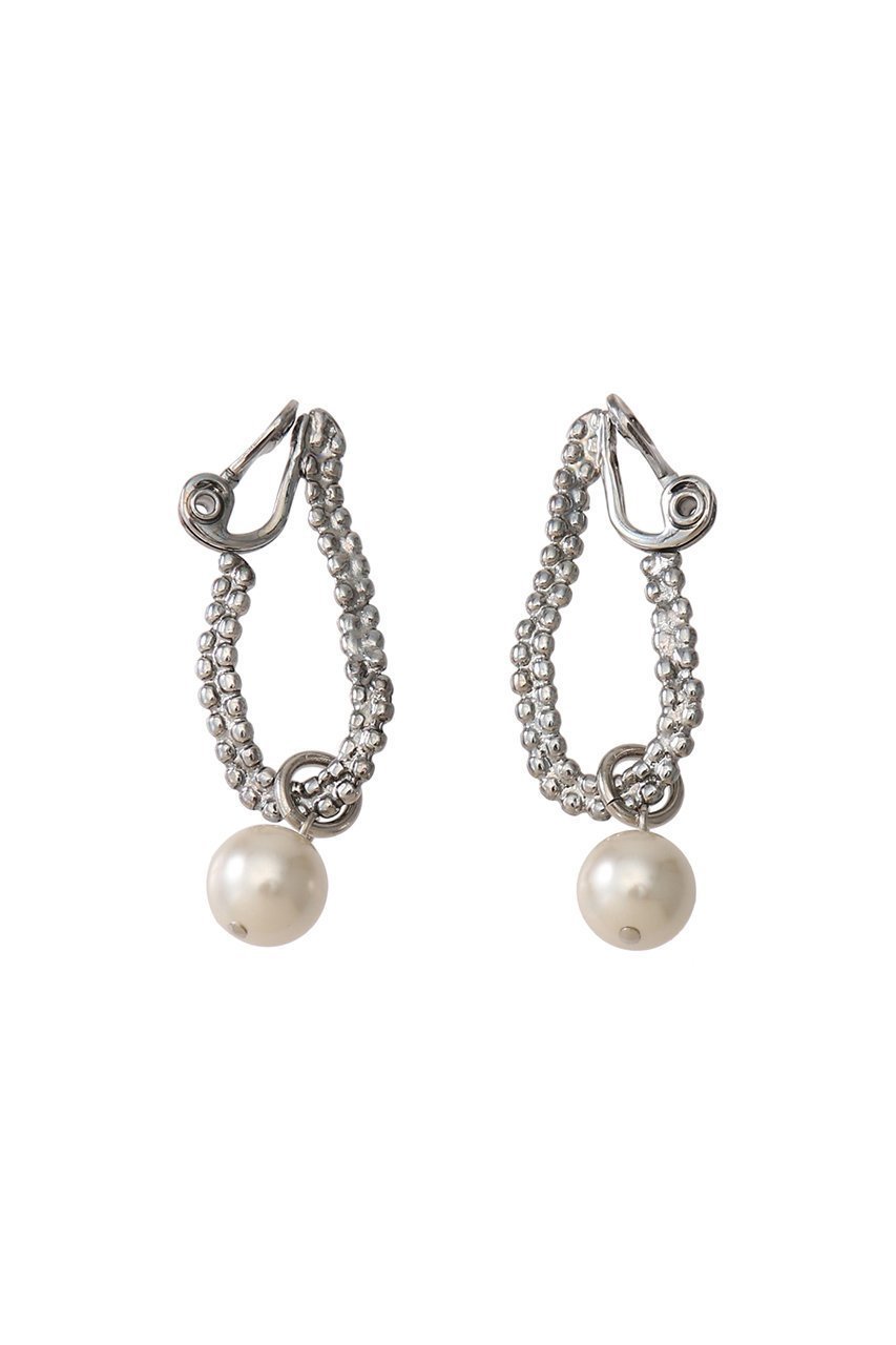 【アデル ビジュー/ADER bijoux】のCUTSTEEL twist chain pearl イヤリング インテリア・キッズ・メンズ・レディースファッション・服の通販 founy(ファニー) 　ファッション　Fashion　レディースファッション　WOMEN　ジュエリー　Jewelry　リング　Rings　イヤリング　Earrings　イヤリング　Earrings　ガラス　Glass　チェーン　Chain　パール　Pearl　シルバー|ID: prp329100004124634 ipo3291000000028161996