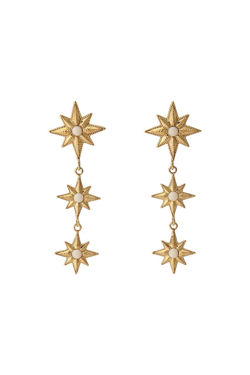 【アデル ビジュー/ADER bijoux】のSTAR motif triple ピアス 人気、トレンドファッション・服の通販 founy(ファニー) 　ファッション　Fashion　レディースファッション　WOMEN　ジュエリー　Jewelry　リング　Rings　イヤリング　Earrings　イヤリング　Earrings　モチーフ　Motif　ヴィンテージ　Vintage　エレガント 上品　Elegant　 other-1|ID: prp329100004124635 ipo3291000000028161997