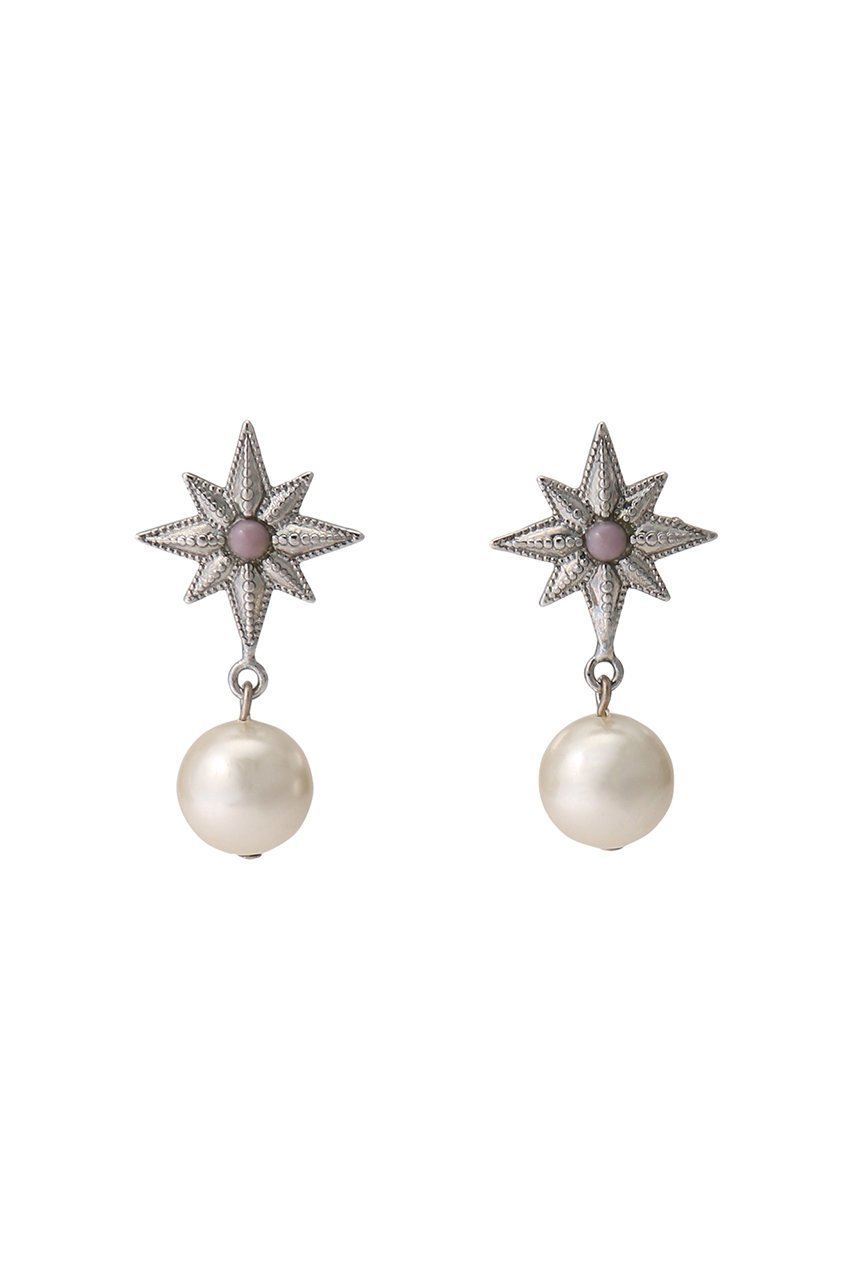 【アデル ビジュー/ADER bijoux】のSTAR pearl ピアス インテリア・キッズ・メンズ・レディースファッション・服の通販 founy(ファニー) 　ファッション　Fashion　レディースファッション　WOMEN　ジュエリー　Jewelry　リング　Rings　イヤリング　Earrings　イヤリング　Earrings　ガラス　Glass　シンプル　Simple　パール　Pearl　モチーフ　Motif　ヴィンテージ　Vintage　シルバー|ID: prp329100004124637 ipo3291000000028162005