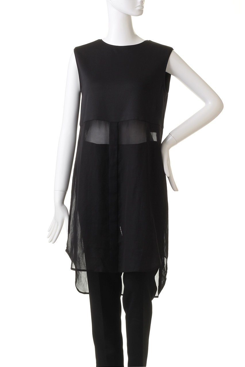 【ル フィル/LE PHIL】のシアーコンビインナーブラウス 人気、トレンドファッション・服の通販 founy(ファニー) 　ファッション　Fashion　レディースファッション　Fashion for Women　トップス・カットソー　Cut & Sew Tops　キャミソール&ノースリーブ　Camisoles & Sleeveless Tops　シャツ・ブラウス・オフィスカジュアル　Elegant Blouses & Button-Ups　インナー　Innerwear　スウェット / スエット　Sweatshirt, Sweatwear　ドッキング　Docking, Mixed Material　ノースリーブ　Sleeveless, No-Sleeve　other-2|ID: prp329100004124639 ipo3291000000036071900