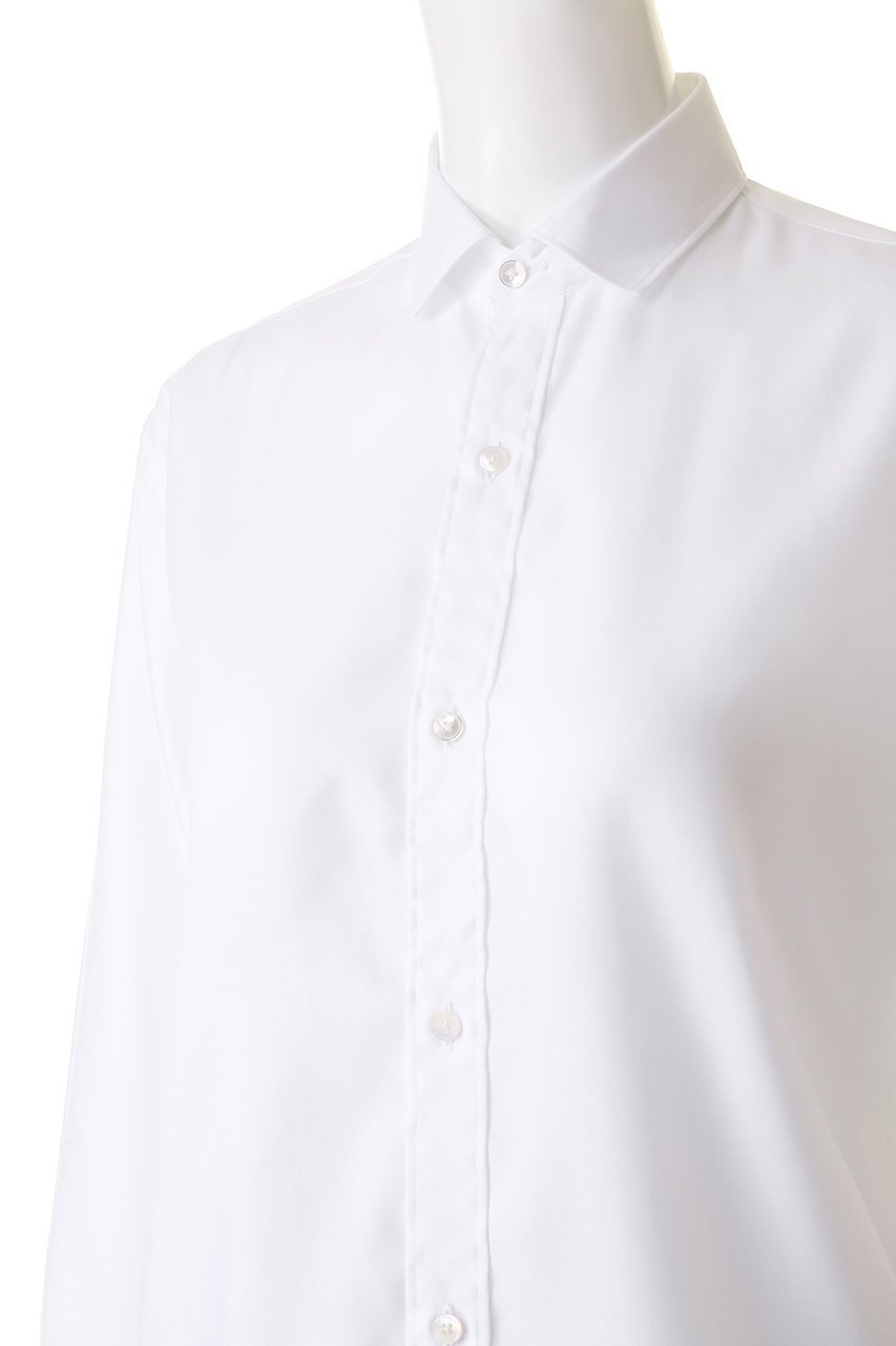 【バウト/BOWTE】のセミ スプレッド カラーシャツ 人気、トレンドファッション・服の通販 founy(ファニー) 　ファッション　Fashion　レディースファッション　Fashion for Women　トップス・カットソー　Cut & Sew Tops　シャツ・ブラウス・オフィスカジュアル　Elegant Blouses & Button-Ups　ジャケット　Jacket, Outerwear　スリーブ　Sleeve, Long Sleeve / Short Sleeve　ロング　Long, Long-Length　エレガント 上品　Elegant　other-5|ID: prp329100004124655 ipo3291000000036059833