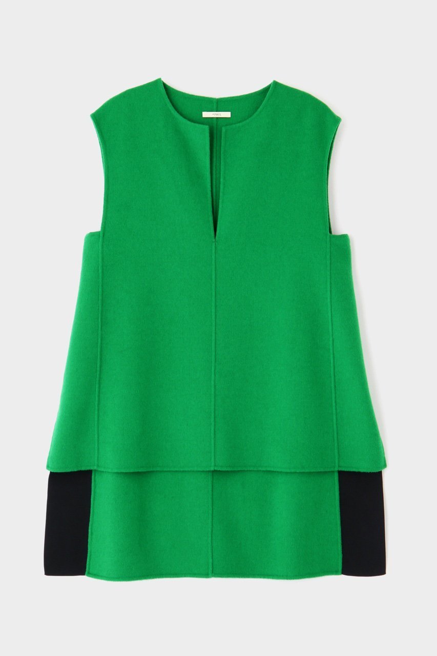 【ル フィル/LE PHIL】のライトリバーブラウス インテリア・キッズ・メンズ・レディースファッション・服の通販 founy(ファニー) 　ファッション　Fashion　レディースファッション　Fashion for Women　トップス・カットソー　Cut & Sew Tops　キャミソール&ノースリーブ　Camisoles & Sleeveless Tops　シャツ・ブラウス・オフィスカジュアル　Elegant Blouses & Button-Ups　エレガント 上品　Elegant　コンパクト　Compact, Small Size　スポーティ　Sporty, Casual Athletic　スリット　Slit, Slit Detail　ノースリーブ　Sleeveless, No-Sleeve　フォルム　Silhouette, Form　ミックス　Mix, Mixed Style　リバーシブル　Reversible, Two-Sided　グリーン|ID: prp329100004124662 ipo3291000000035063712