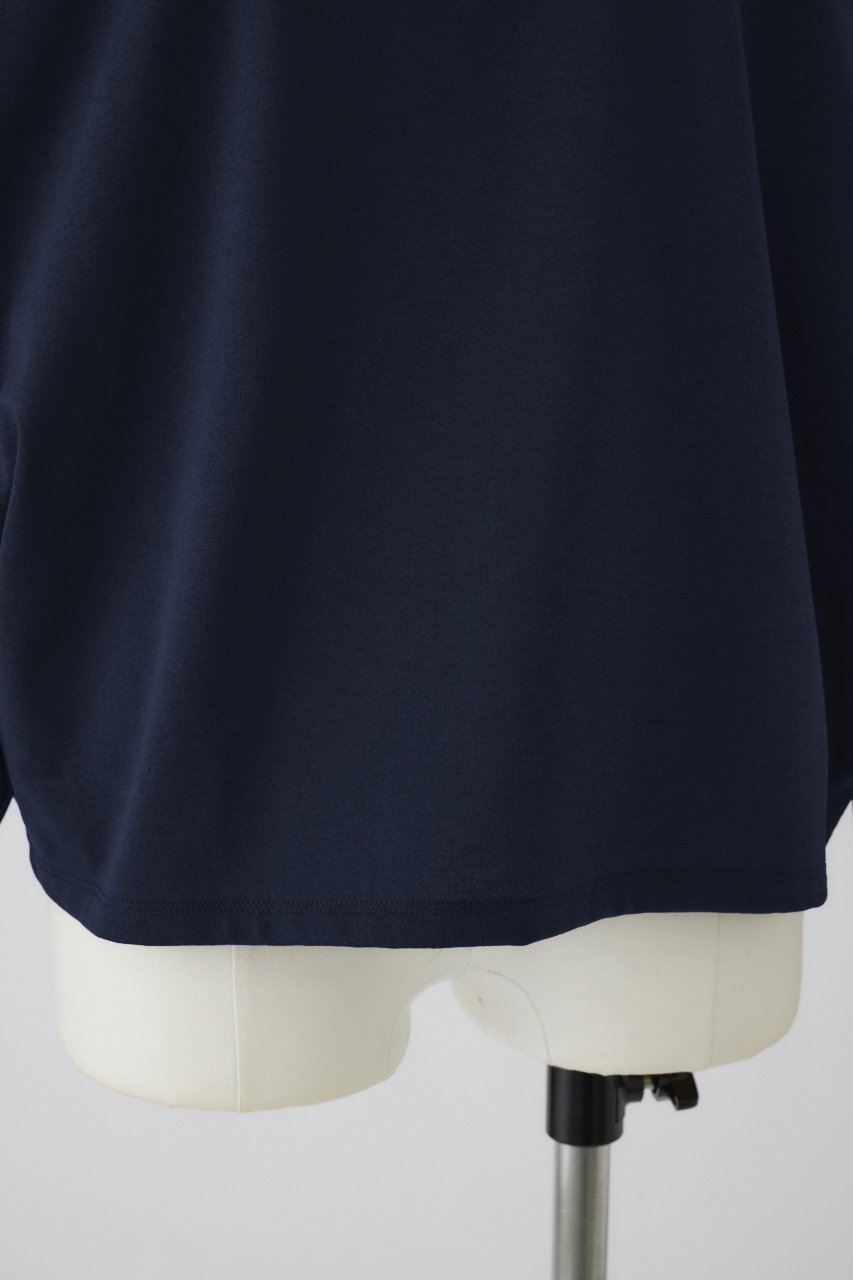 【リムアーク/RIM.ARK】のMiddle neck cotton L/T/ロングTシャツ 人気、トレンドファッション・服の通販 founy(ファニー) 　ファッション　Fashion　レディースファッション　WOMEN　トップス・カットソー　Tops/Tshirt　シャツ/ブラウス　Shirts/Blouses　ロング / Tシャツ　T-Shirts　カットソー　Cut and Sewn　カットソー　Cut And Sew　シンプル　Simple　スリーブ　Sleeve　バランス　Balance　フラップ　Flap　ポケット　Pocket　ミドル　Middle　モダン　Modern　ロング　Long　other-7|ID: prp329100004124695 ipo3291000000032376871