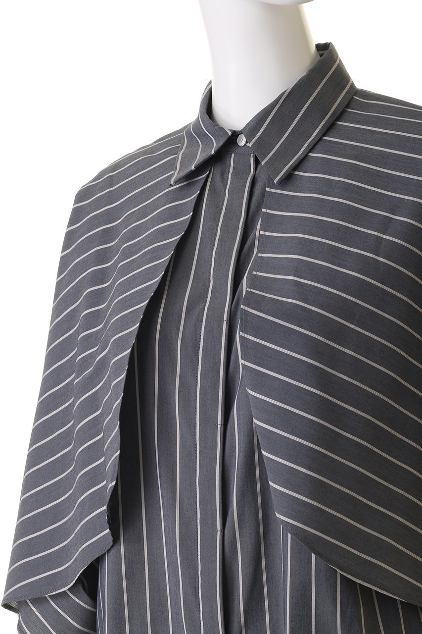 【リムアーク/RIM.ARK】のCovered sleeves SH/シャツ 人気、トレンドファッション・服の通販 founy(ファニー) 　ファッション　Fashion　レディースファッション　Fashion for Women　トップス・カットソー　Cut & Sew Tops　シャツ・ブラウス・オフィスカジュアル　Elegant Blouses & Button-Ups　おすすめ　Recommended / Our Picks　ストライプ　Stripe, Striped Pattern　スリーブ　Sleeve, Long Sleeve / Short Sleeve　ドッキング　Docking, Mixed Material　ノースリーブ　Sleeveless, No-Sleeve　マニッシュ　Mannish, Boyish　ロング　Long, Long-Length　other-5|ID: prp329100004124696 ipo3291000000032881504