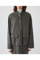 【リムアーク/RIM.ARK】のSoft felt oversized JK/ジャケット 人気、トレンドファッション・服の通販 founy(ファニー) ファッション Fashion レディースファッション WOMEN アウター Coat Outerwear ジャケット Jackets おすすめ Recommend ジャケット Jacket スタイリッシュ Stylish ドット Dot フラット Flat エレガント 上品 Elegant 再入荷 Restock/Back In Stock/Re Arrival thumbnail グレー|ID: prp329100004124698 ipo3291000000028162185