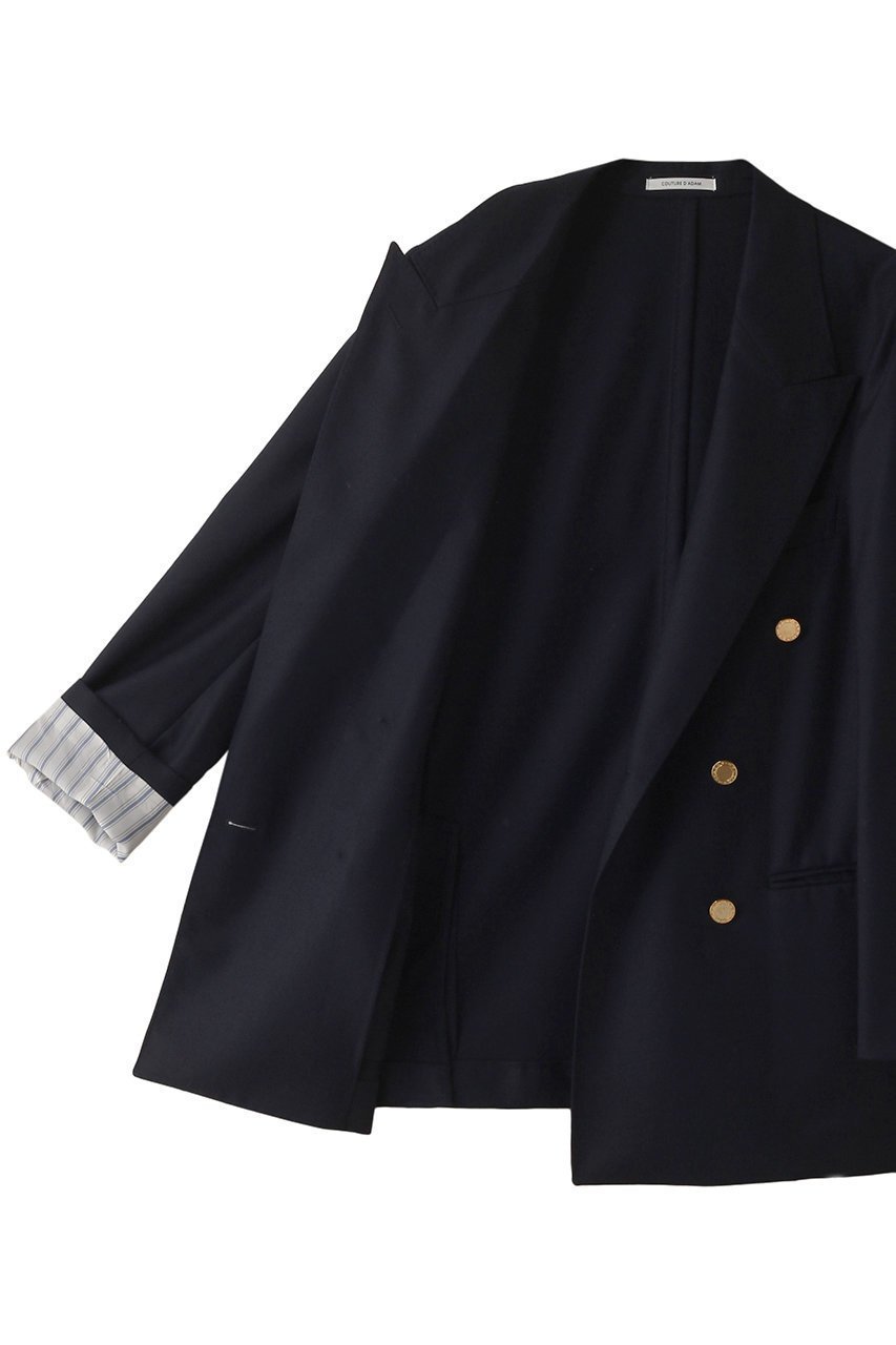 【クチュールドアダム/COUTURE D'ADAM】のフランネルブレザージャケット 人気、トレンドファッション・服の通販 founy(ファニー) 　ファッション　Fashion　レディースファッション　Fashion for Women　アウター　Coat / Outerwear Collection　レディースジャケット・軽アウター　Jackets　ジャケット　Jacket, Outerwear　フォーマル　Formal, Dressy　ラグジュアリー　Luxury, Elegant　リュクス　Luxury, Elegant, High-End, Chic　エレガント 上品　Elegant　定番　Standard, Basic Item　other-6|ID: prp329100004124721 ipo3291000000032941722