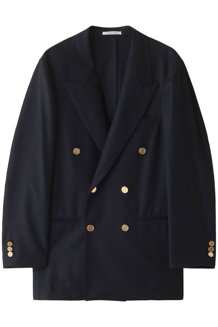 【クチュールドアダム/COUTURE D'ADAM】のフランネルブレザージャケット インテリア・キッズ・メンズ・レディースファッション・服の通販 founy(ファニー) https://founy.com/ ファッション Fashion レディースファッション Fashion for Women アウター Coat / Outerwear Collection レディースジャケット・軽アウター Jackets ジャケット Jacket, Outerwear フォーマル Formal, Dressy ラグジュアリー Luxury, Elegant リュクス Luxury, Elegant, High-End, Chic エレガント 上品 Elegant 定番 Standard, Basic Item |ID: prp329100004124721 ipo3291000000035961343