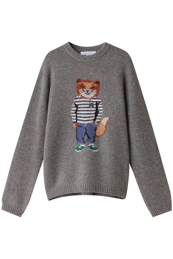 【メゾン キツネ/MAISON KITSUNE / MEN】の【MEN】DRESSED FOX インターシャジャンパー インテリア・キッズ・メンズ・レディースファッション・服の通販 founy(ファニー) https://founy.com/ ファッション Fashion メンズファッション MEN トップス・カットソー Tops/Tshirt/Men ニット Knit Tops A/W・秋冬 Aw・Autumn/Winter・Fw・Fall-Winter スリーブ Sleeve フォックス Fox ベーシック Basic ロング Long 定番 Standard |ID: prp329100004124726 ipo3291000000028162265