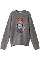 【メゾン キツネ/MAISON KITSUNE / MEN】の【MEN】DRESSED FOX インターシャジャンパー ミディアムグレーメランジ|ID: prp329100004124726 ipo3291000000028162266