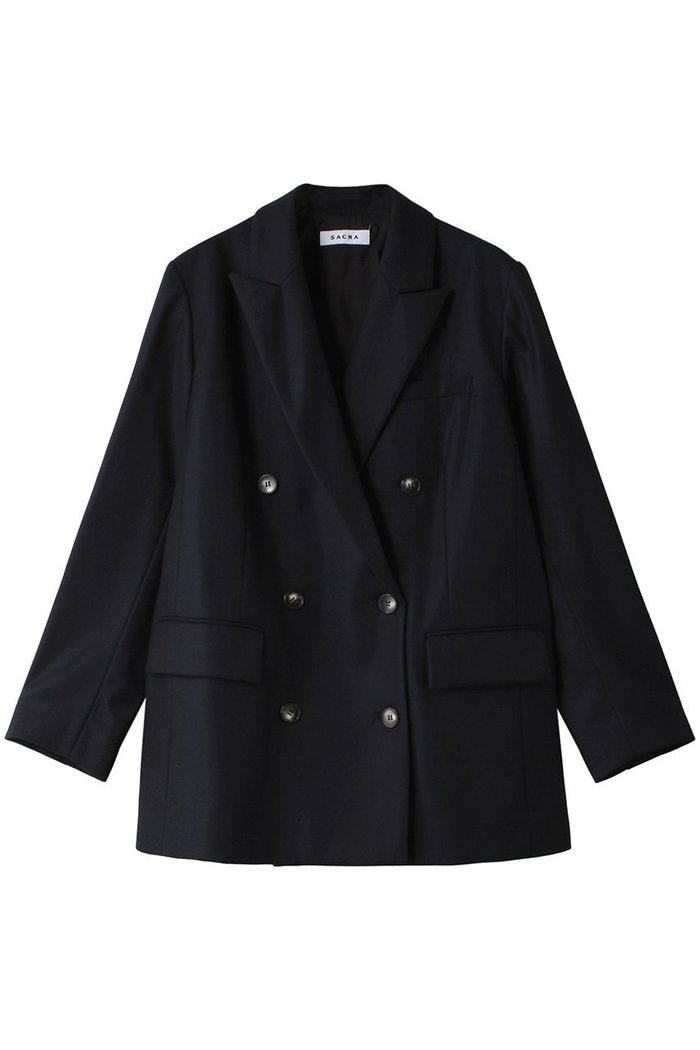 【サクラ/SACRA】のカシミヤフラノジャケット インテリア・キッズ・メンズ・レディースファッション・服の通販 founy(ファニー) https://founy.com/ ファッション Fashion レディースファッション Fashion for Women アウター Coat / Outerwear Collection レディースジャケット・軽アウター Jackets ジャケット Jacket, Outerwear ボックス Boxy, Box Shape マニッシュ Mannish, Boyish A/W・秋冬 Autumn/Winter |ID: prp329100004124737 ipo3291000000032945701