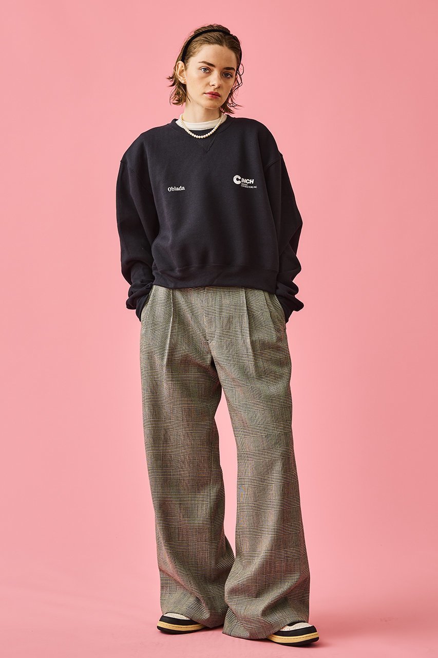 【オブラダ/Oblada】のOFFICER BUGGY チェックパンツ 人気、トレンドファッション・服の通販 founy(ファニー) 　ファッション　Fashion　レディースファッション　WOMEN　パンツ　Pants　おすすめ　Recommend　ジャケット　Jacket　セットアップ　Set Up　チェック　Check　マニッシュ　Mannish　ワイド　Wide　other-8|ID: prp329100004126610 ipo3291000000031407074
