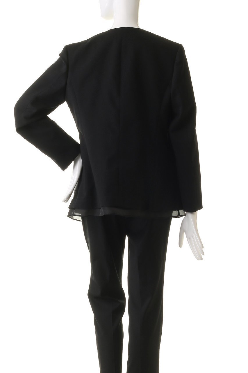 【エステータ/esteta】のウールダブルクロスオーガンジーレイヤードジャケット 人気、トレンドファッション・服の通販 founy(ファニー) 　ファッション　Fashion　レディースファッション　Fashion for Women　アウター　Coat / Outerwear Collection　レディースジャケット・軽アウター　Jackets　オケージョン　Occasion Wear　オーガンジー　Organza Fabric　ジャケット　Jacket, Outerwear　エレガント 上品　Elegant　other-4|ID: prp329100004126662 ipo3291000000032942928