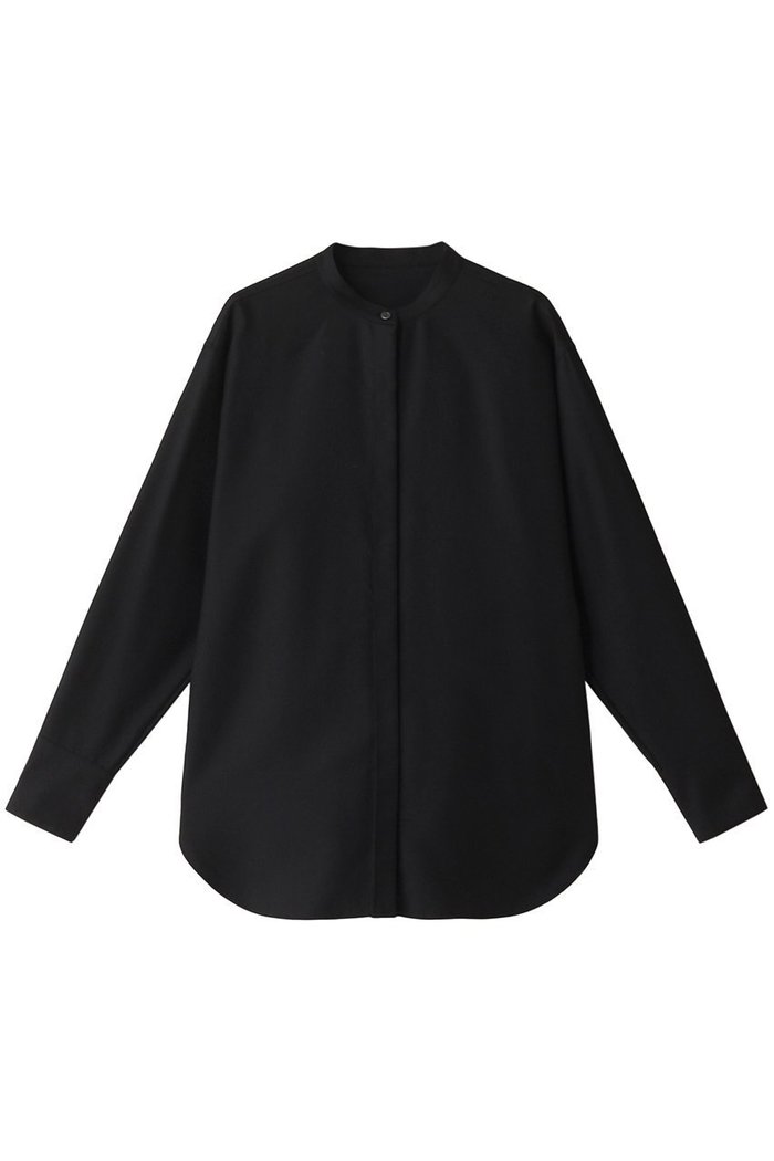 【エステータ/esteta】のウールツイルバンドカラーシャツ インテリア・キッズ・メンズ・レディースファッション・服の通販 founy(ファニー) https://founy.com/ ファッション Fashion レディースファッション Fashion for Women トップス・カットソー Cut & Sew Tops シャツ・ブラウス・オフィスカジュアル Elegant Blouses & Button-Ups スリーブ Sleeve, Long Sleeve / Short Sleeve ベーシック Basic, Essential ロング Long, Long-Length エレガント 上品 Elegant |ID: prp329100004126663 ipo3291000000032901545