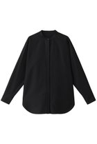 【エステータ/esteta】のウールツイルバンドカラーシャツ ブラック|ID: prp329100004126663 ipo3291000000032901548