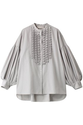 【マリリンムーン/MARILYN MOON】 モダンタックフリルワッシャーブラウス人気、トレンドファッション・服の通販 founy(ファニー) ファッション Fashion レディースファッション Fashion for Women トップス・カットソー Cut & Sew Tops シャツ・ブラウス・オフィスカジュアル Elegant Blouses & Button-Ups ジャケット Jacket, Outerwear スリーブ Sleeve, Long Sleeve / Short Sleeve ベスト Vest, Waistcoat ボトム Bottoms, Lower Wear ロング Long, Long-Length 人気 Popular, Best Seller |ID:prp329100004131634